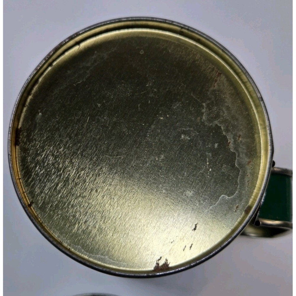 Vintage Elton Kirby's Tin Pepper Shaker Green With Handle - Picture 8 of 9